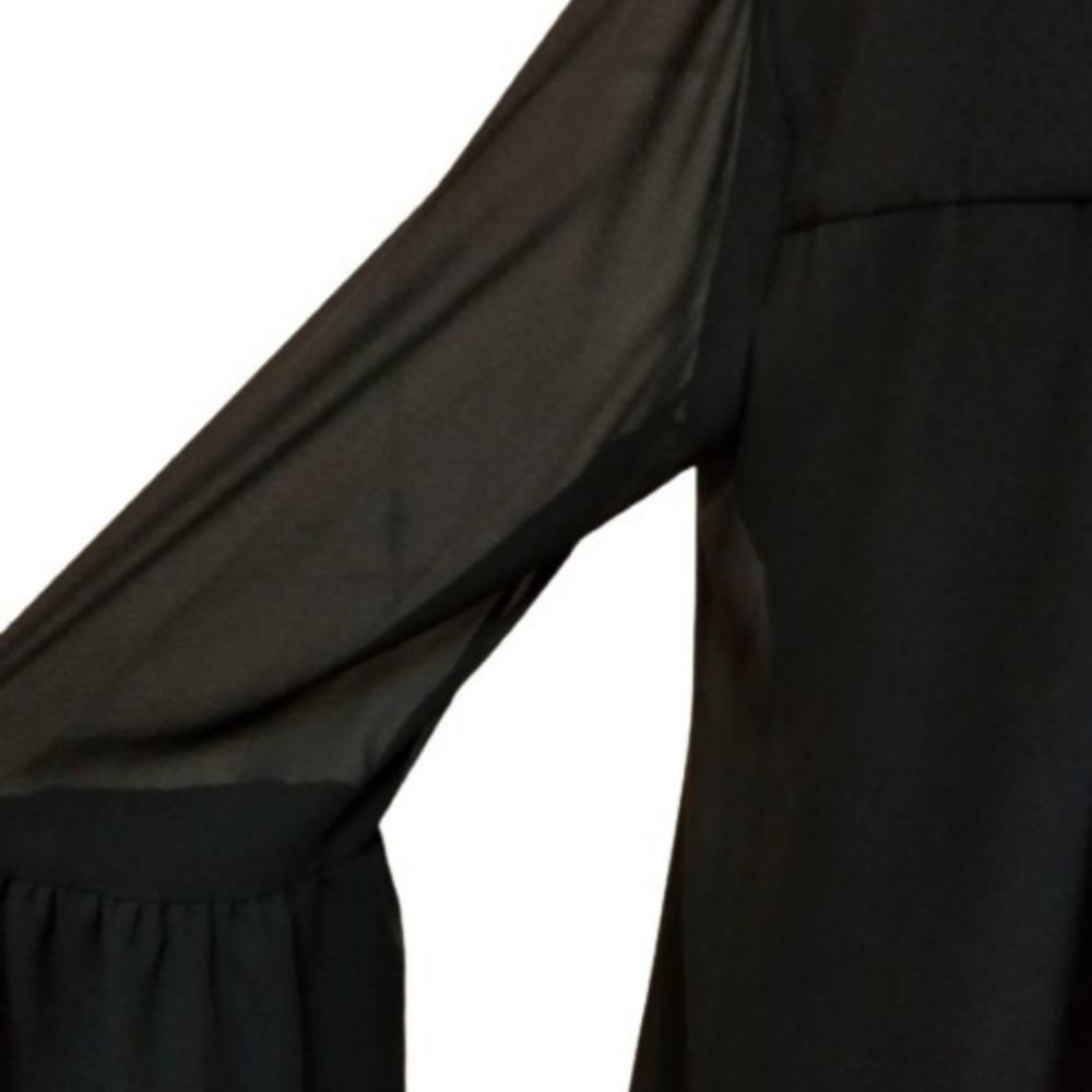🆕️⬇️Show Me Your MuMu Black Chiffon Nolita Dress - Picture 5 of 9